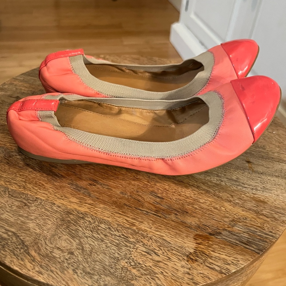J.Crew Mila Leather Flat Size 10